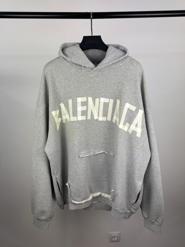 BALENCIAGA HOODIE TYPE GREY