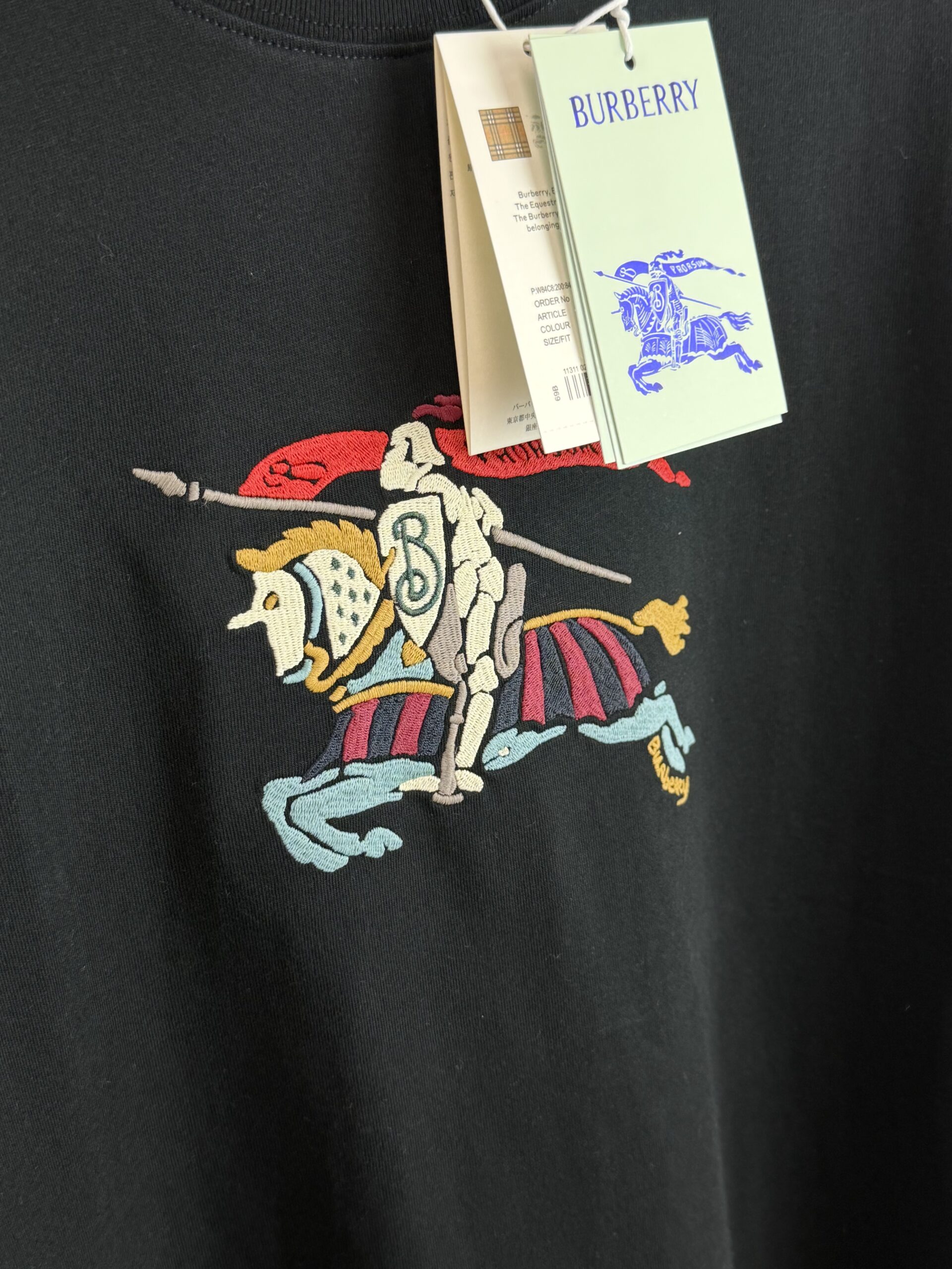 BURBERRY HORSE BROID BLACK - Imagen 3