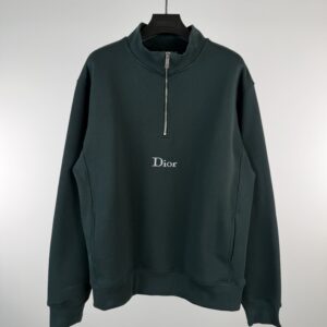 DIOR ZIP-UP SWEATSHIRT GREEN