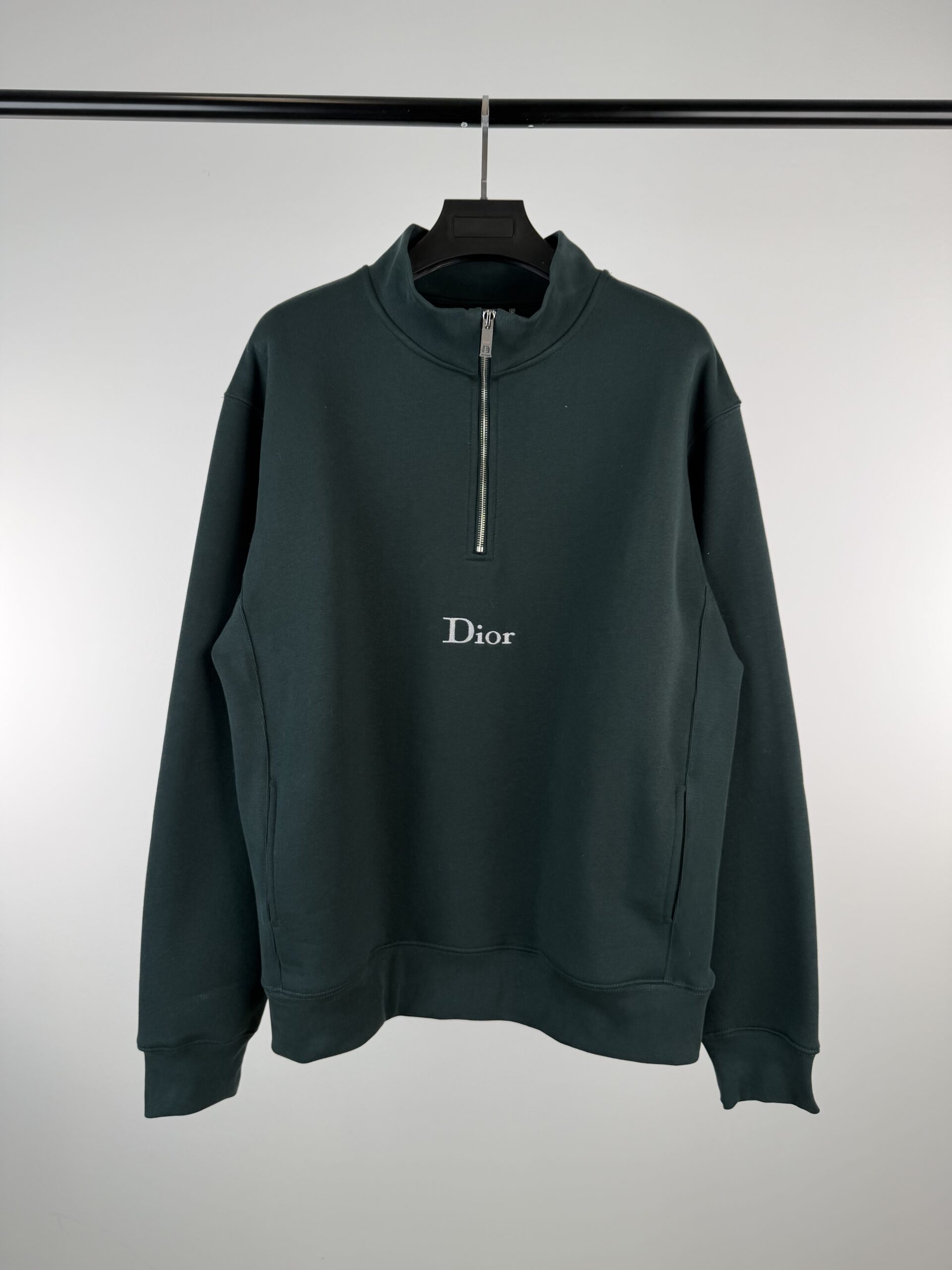 DIOR ZIP-UP SWEATSHIRT GREEN
