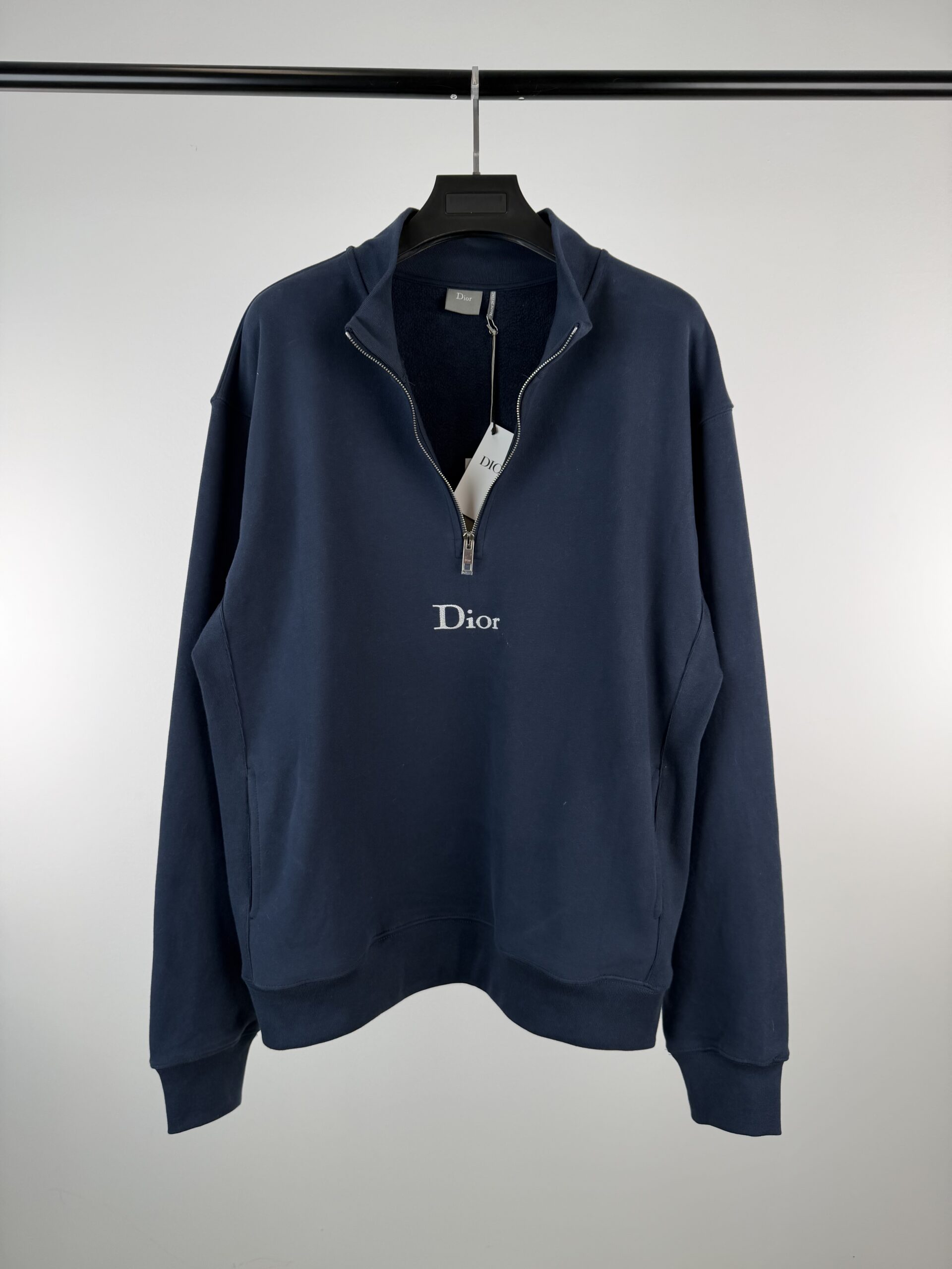 DIOR ZIP-UP SWEATSHIRT BLUE - Imagen 2