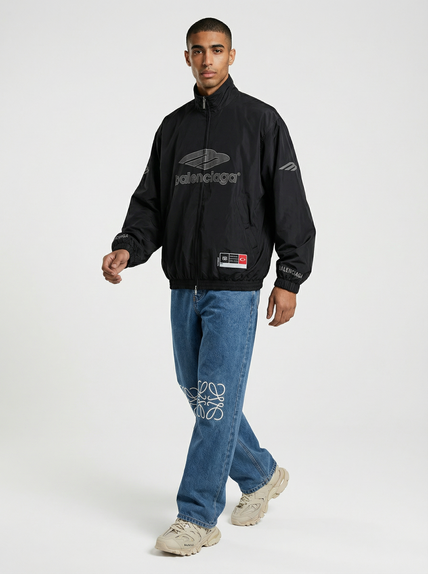 BALENCIAGA 3B FOOTBALL BLACK - Imagen 6