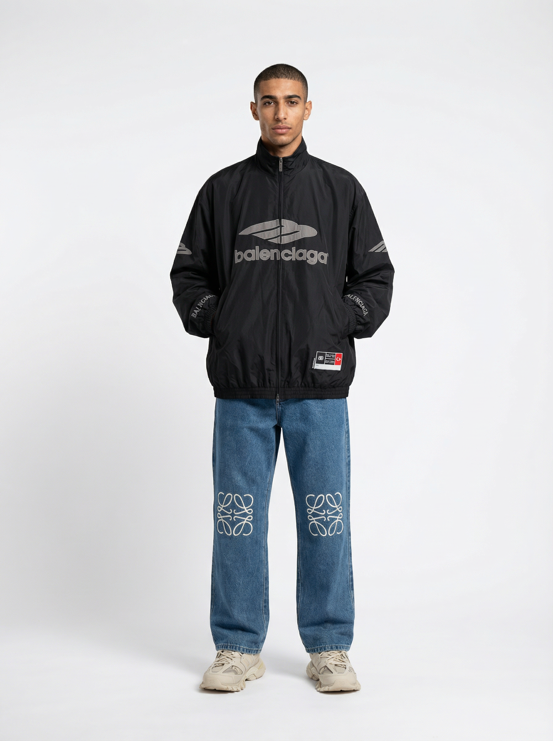 BALENCIAGA 3B FOOTBALL BLACK