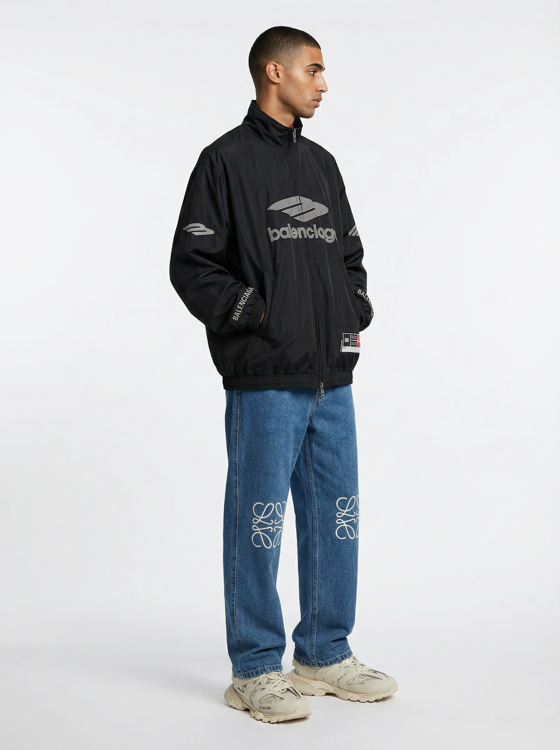 BALENCIAGA 3B FOOTBALL BLACK - Imagen 2