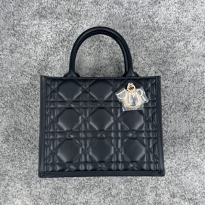 DIOR BOOK TOTE MACROCANNAGE BLACK
