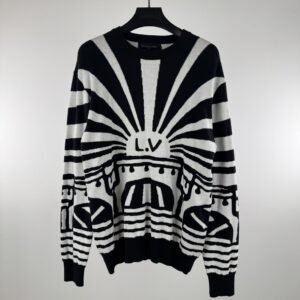 LV INTARSIA WOOL CREWNECK