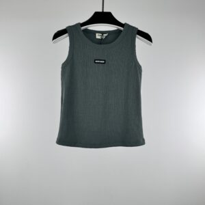 MIU MIU TOP ACANALADO GREEN