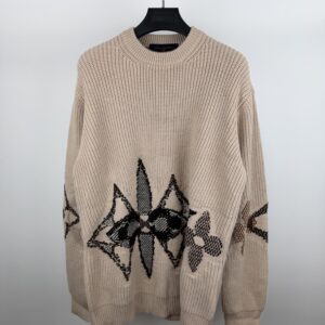 LV KNITTED SWEATER WITH GRAPHICS