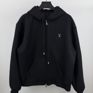 LV BLACK WOOL JACKET TECHNIQUE