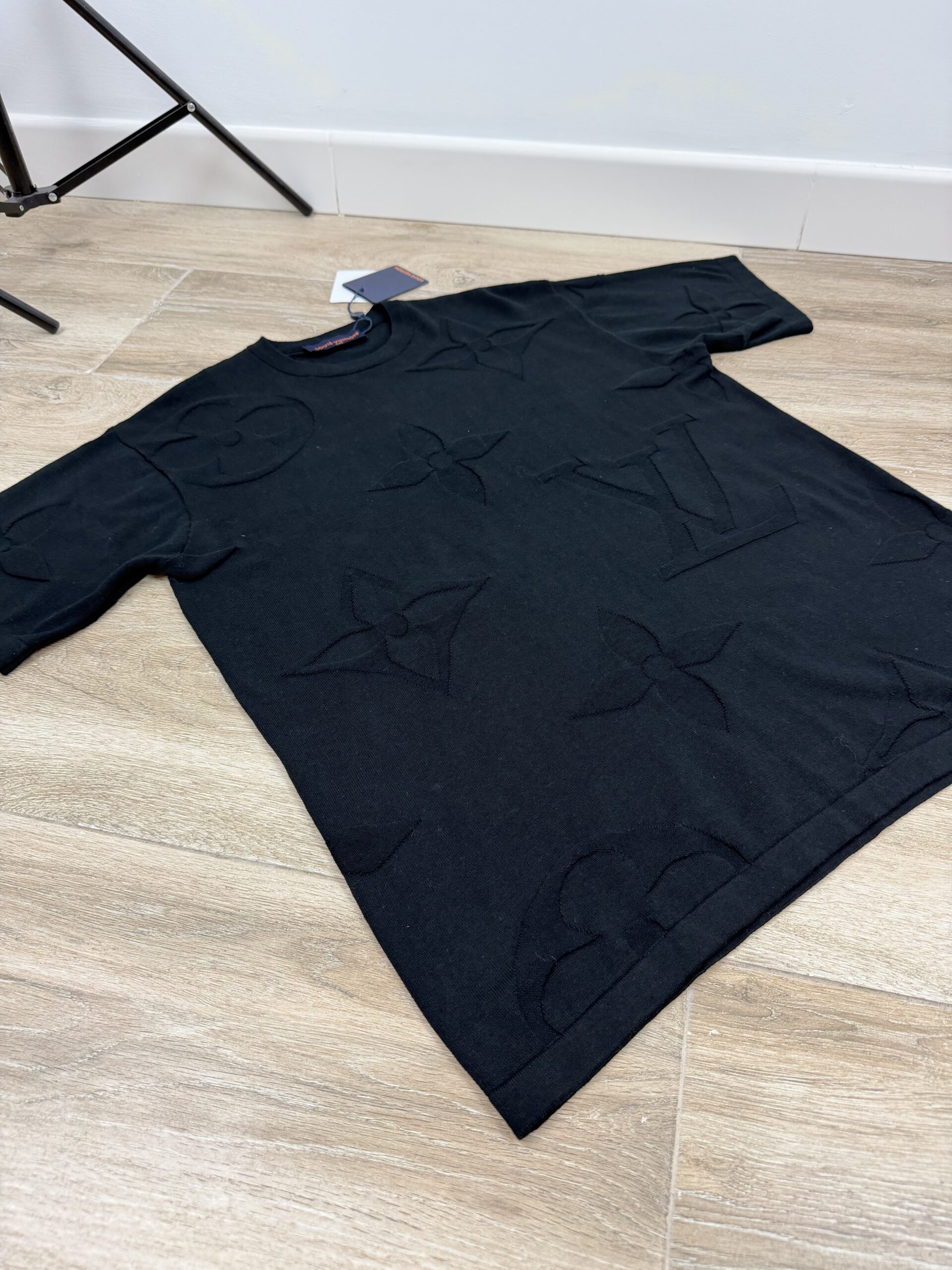 LV BLACK EMBROIDERED COTTON
